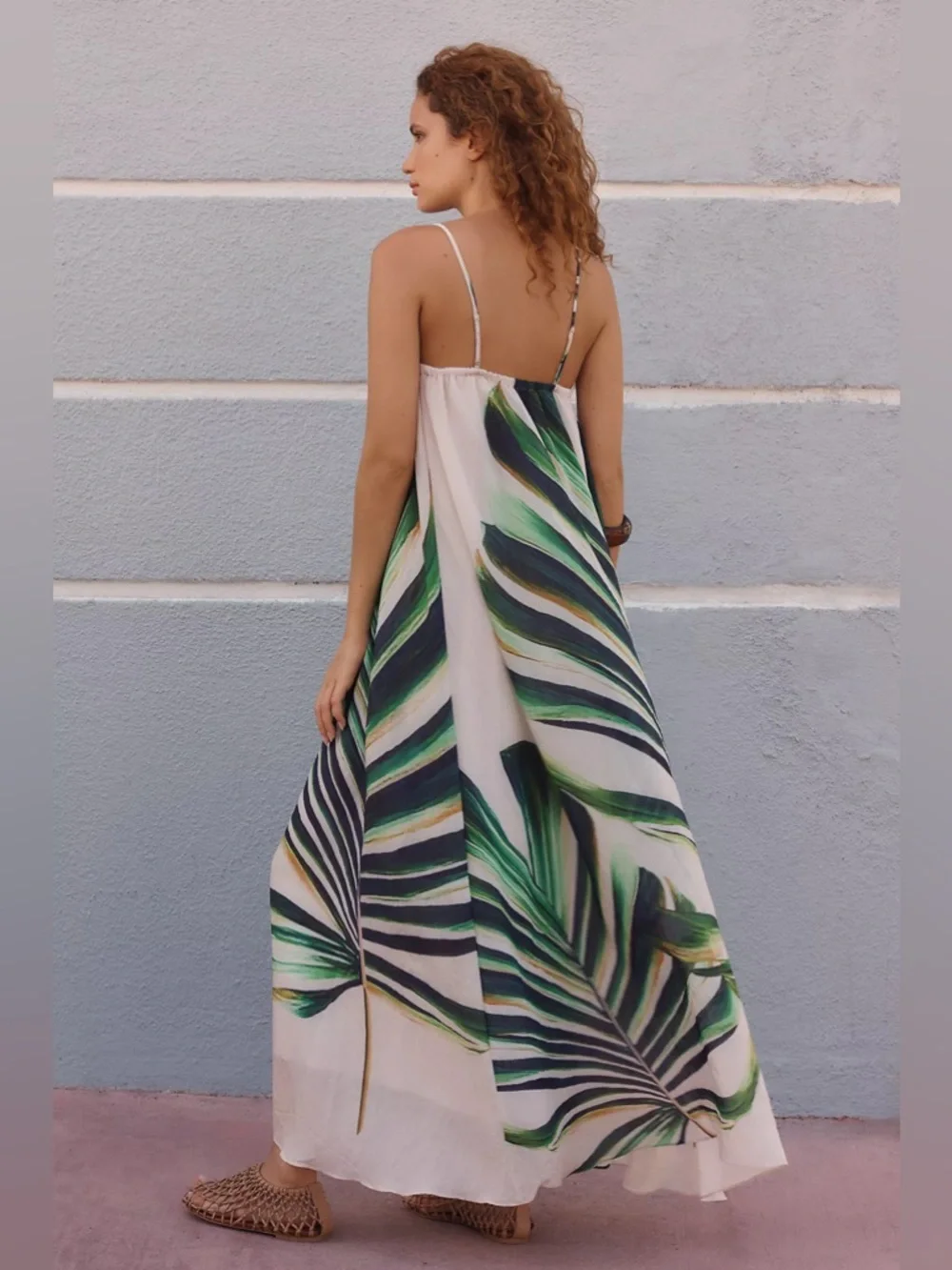 Celandine Botanical Printed Midi Dress NWT Resort Vacation Ready Anthropologie - Picture 6 of 8